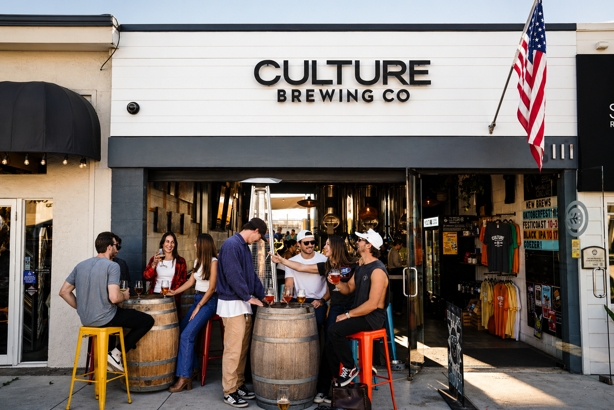 Solana Beach Culture Brewing taproom